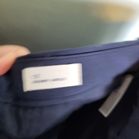 NWT Gap Skinny Ankle Navy Velvet Trim Split Ankle Pants - Picture 12 of 14